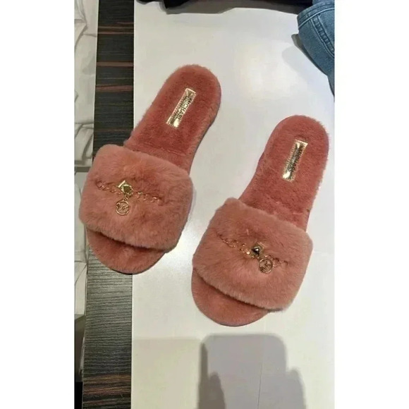 Michael Kors Alexis Open Toe Slide - Sunset Rose - Picture 1 of 4
